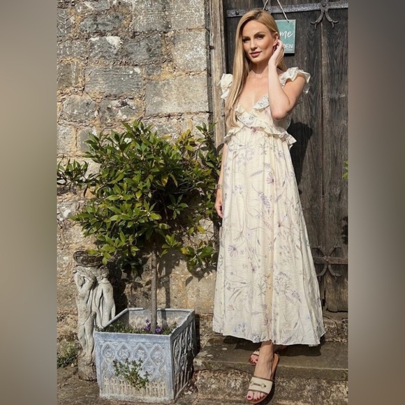 H&M Lyocell-blend Ruffled Dress - Picture 3 of 13